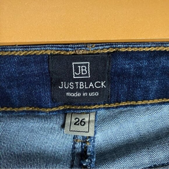 Just Black Women's Medium Indigo Mid Rise Skinny Denim Jeans - Picture 4 of 8